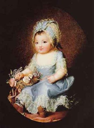Elisabeth Louise Viegg-Le Brun Portrait of Sophie d'Artois oil painting image